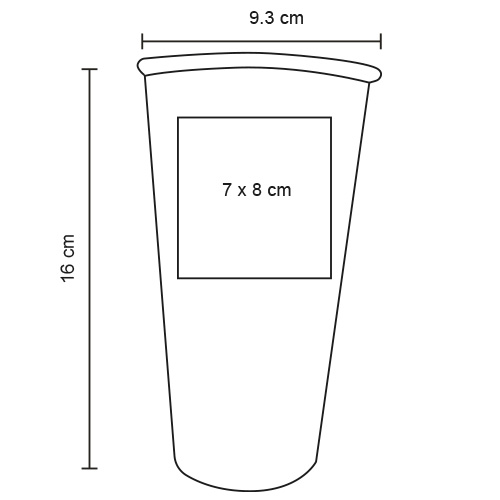 VASO ALUMINIO 650ML INOXIDABLE MACTOJO