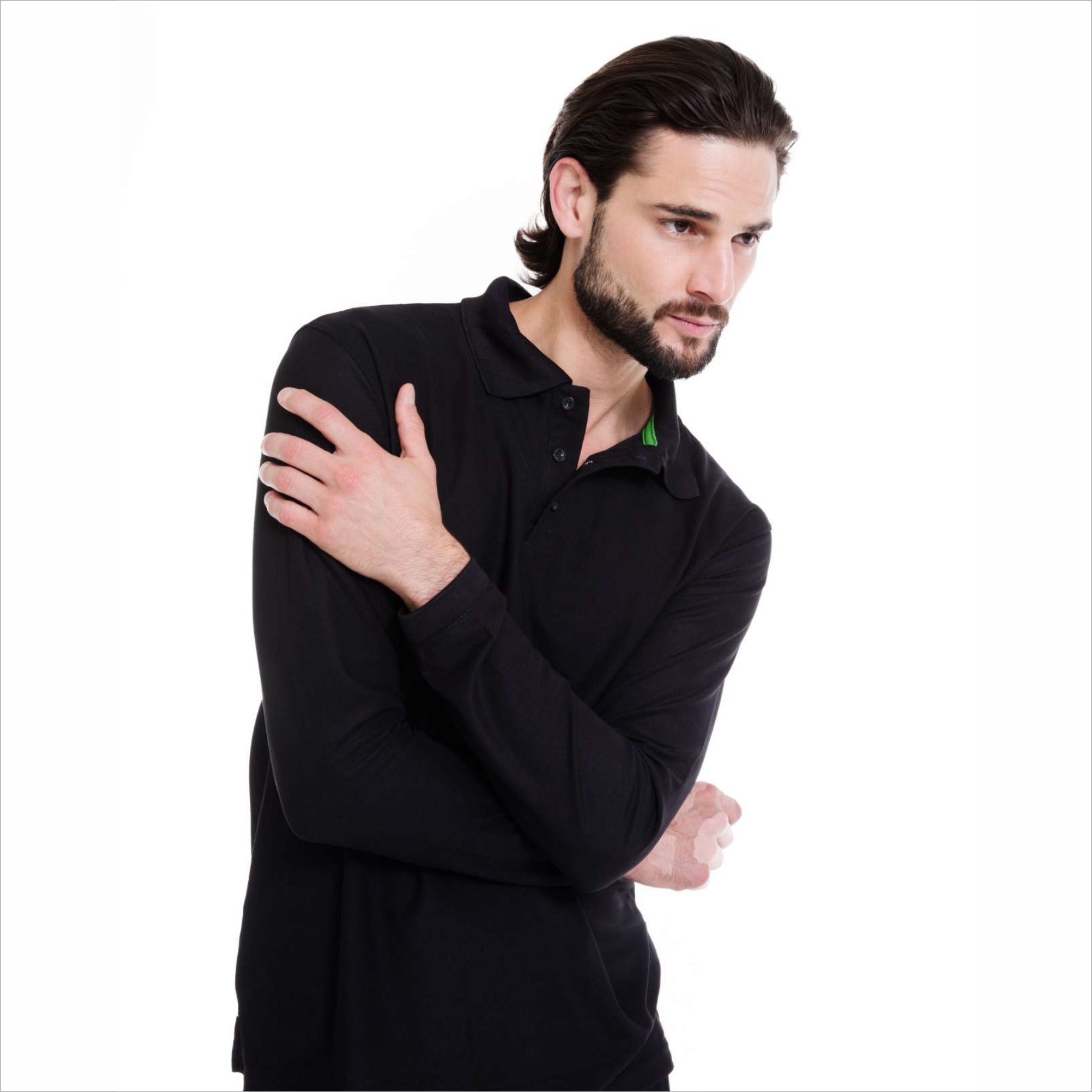 POLO POLIÉSTER SPORT MANGA LARGA