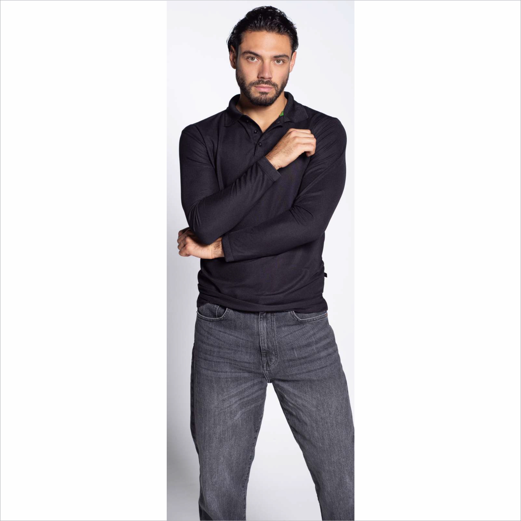 POLO POLIÉSTER SPORT MANGA LARGA