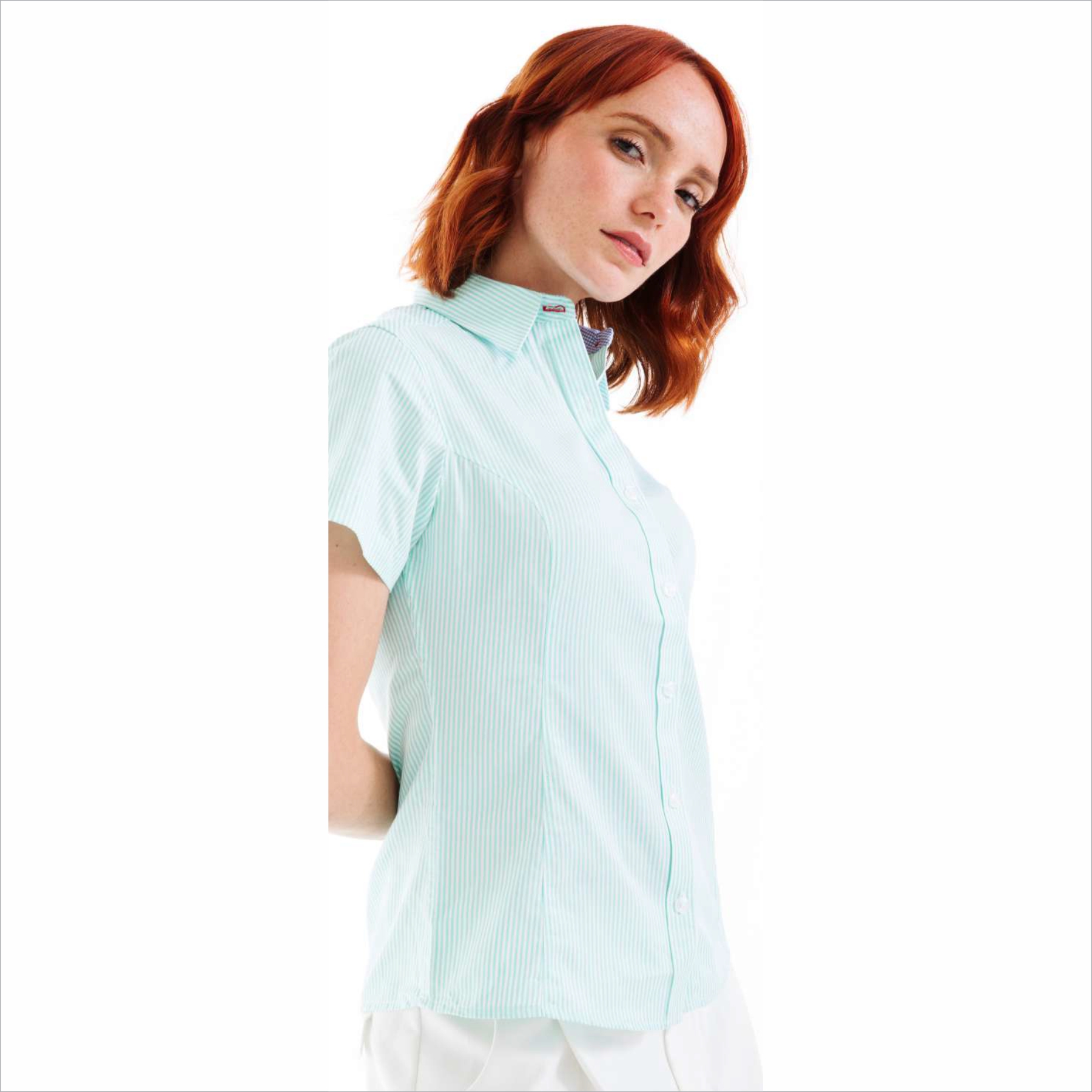 Camisa Manga Corta Cuadros y Rayas