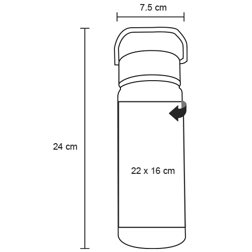 TERMO INOXIDABLE 550ML MACNIC