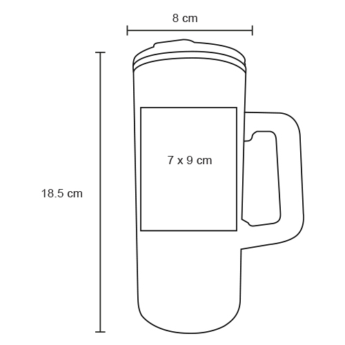 TERMO PLÁSTICO 500ML MACSYNE