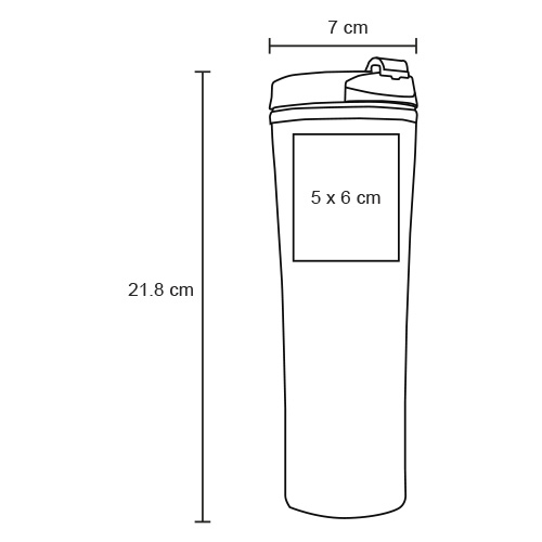 TERMO PLÁSTICO 450ML MACTELM