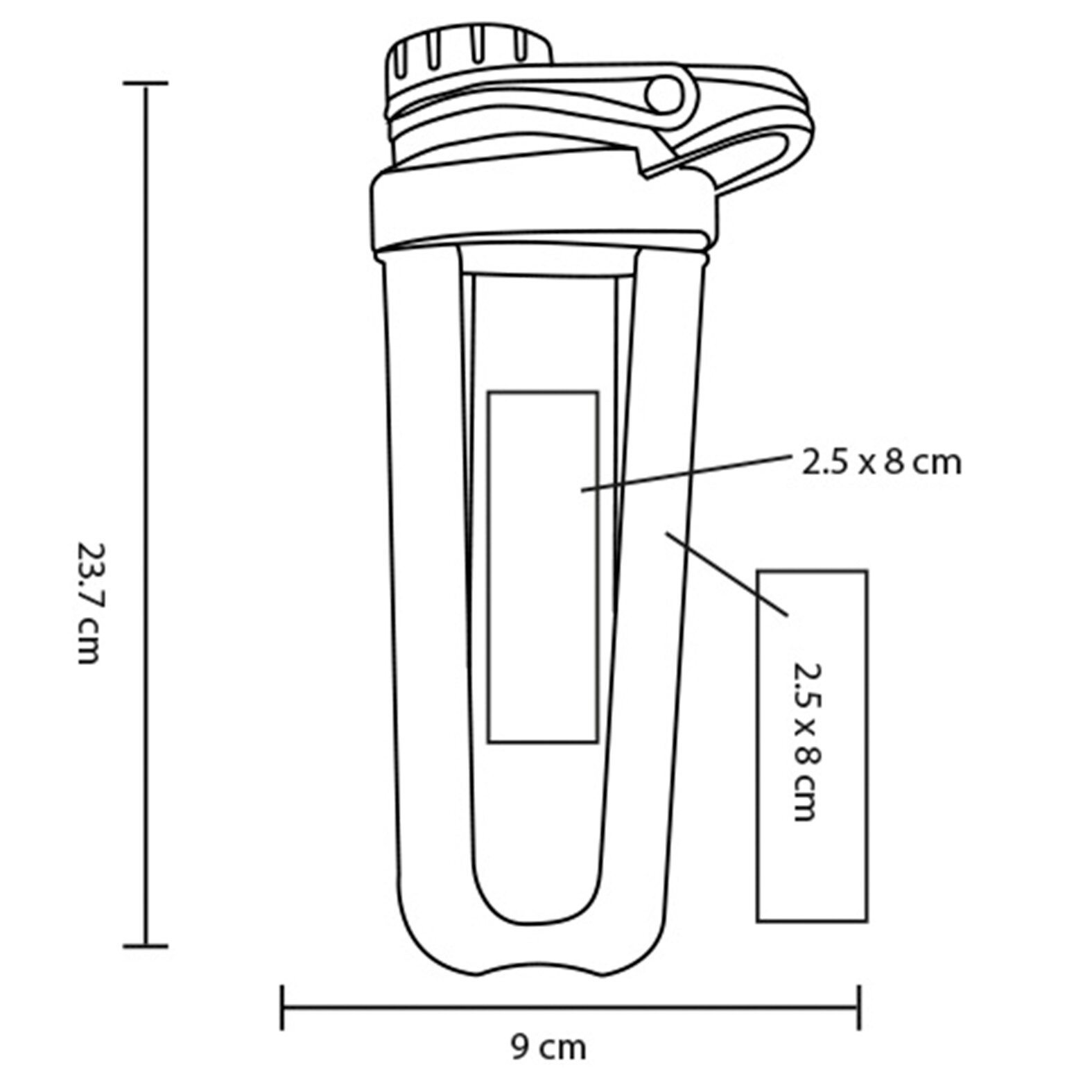 CILINDRO PLÁSTICO MACTOGA 700ML