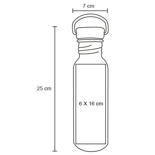 CILINDRO INOXIDABLE MACTOGO 750ML