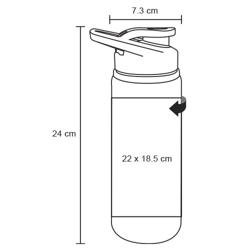 CILINDRO INOXIDABLE MACTOGR 800ML