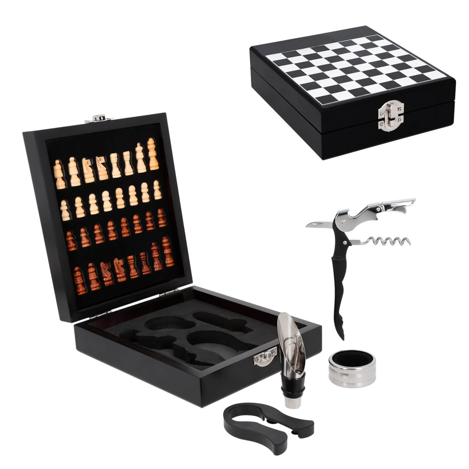 SET VINO ACERO INOXIDABLE PACTIUR
