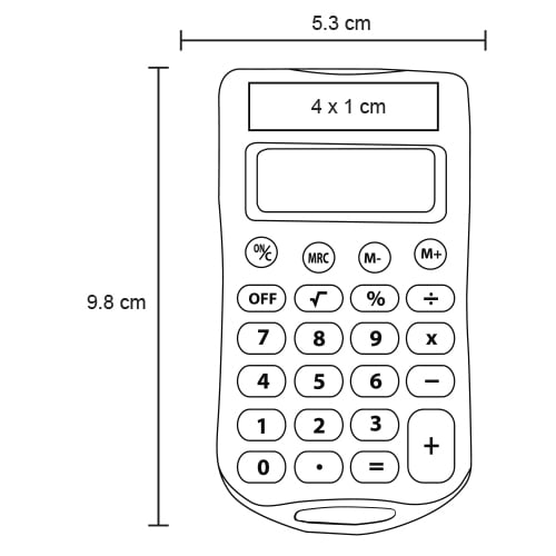CALCULADORA PLASTICO RACPYNE