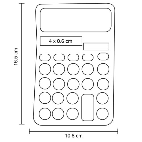 CALCULADORA PLASTICO RACQUEL