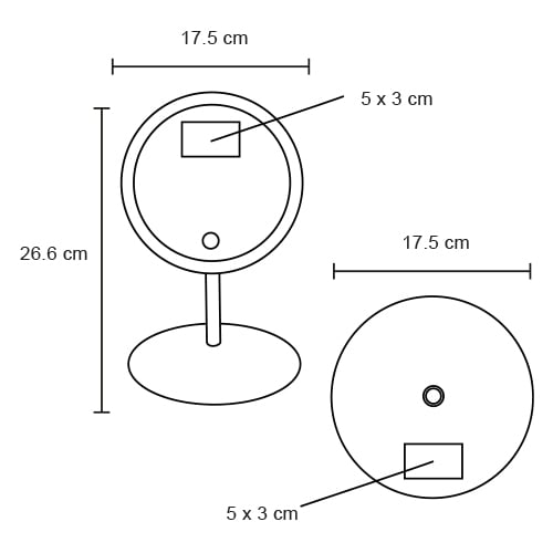 ESPEJO PLASTICO RAEUIR