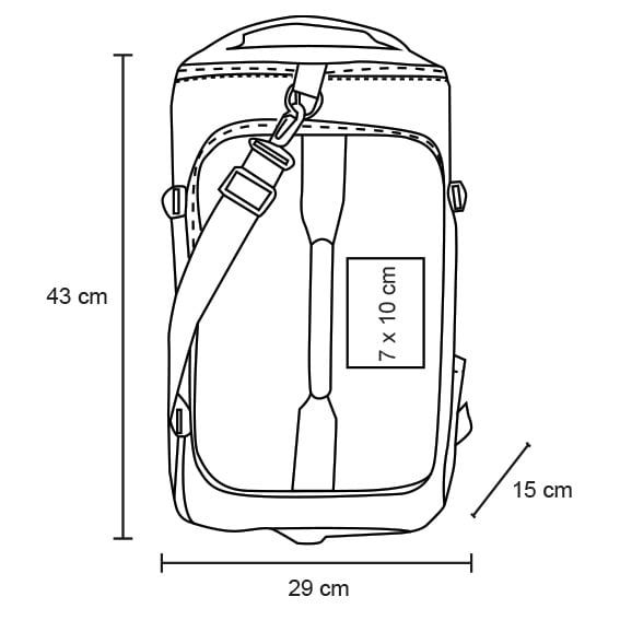 MALETA POLIÉSTER 19L SADIEL