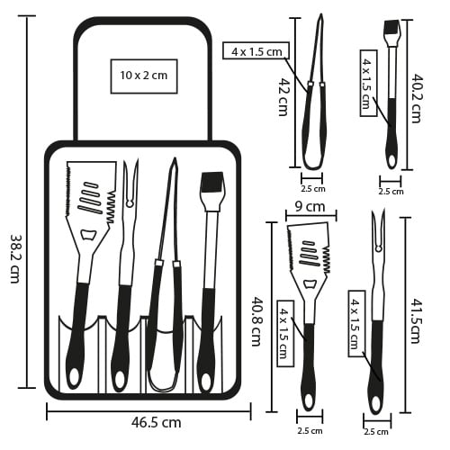 SET ACERO INOX TACIELT