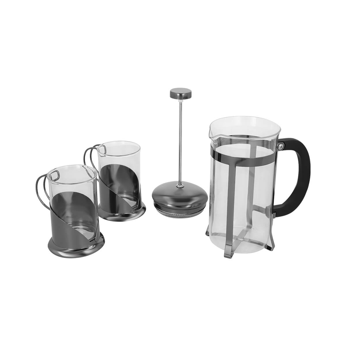 SET VIDRIO BOROSILICATO/ ACERO INOXIDABLE / PLASTICO TACTYTH