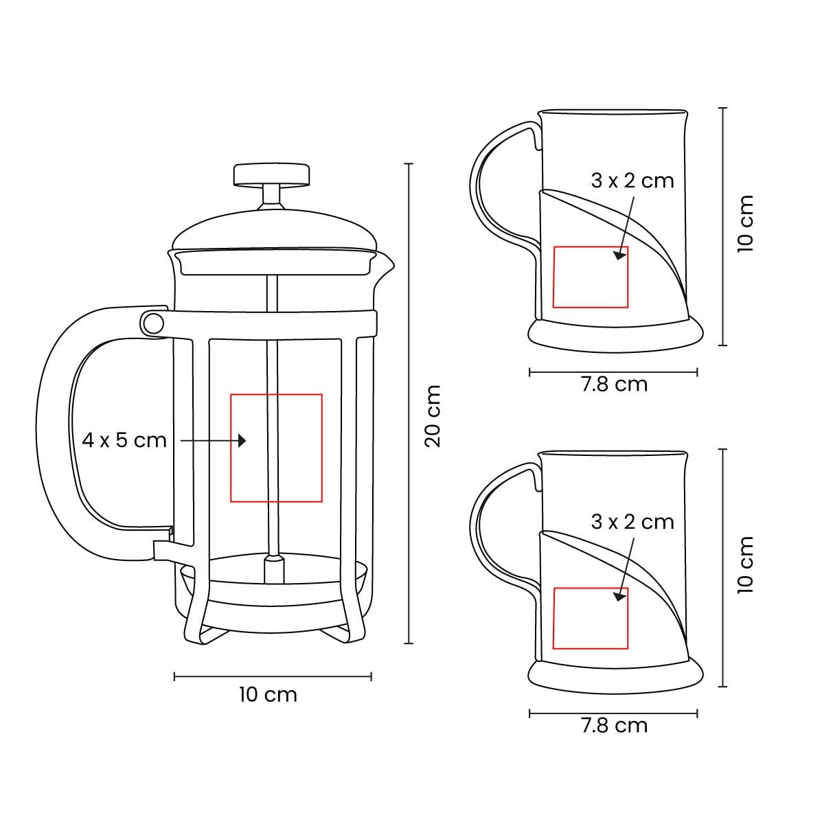 SET VIDRIO BOROSILICATO/ ACERO INOXIDABLE / PLASTICO TACTYTH