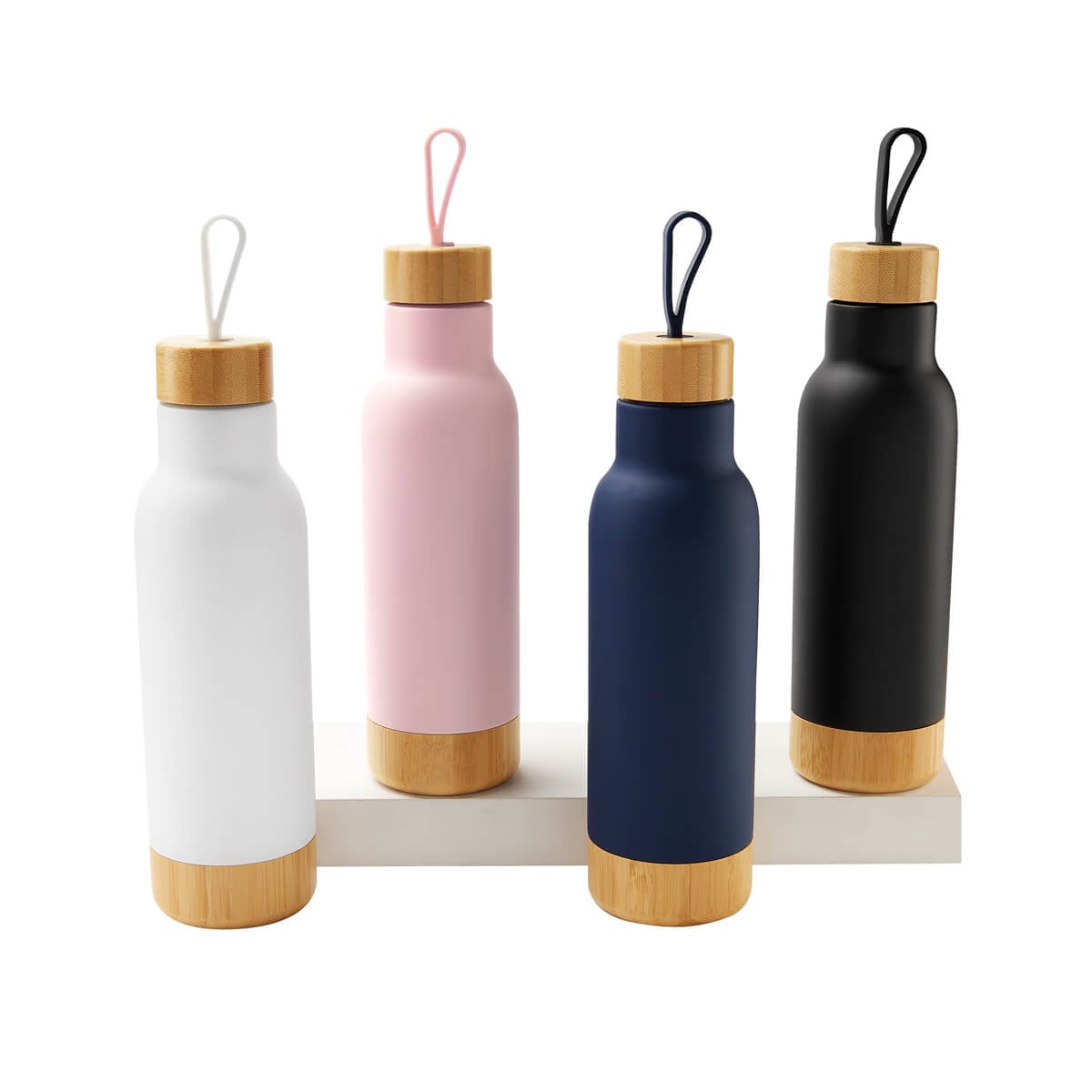 TERMO ACERO INOXIDABLE / PLASTICO / BAMBU / SILICN VABUENT