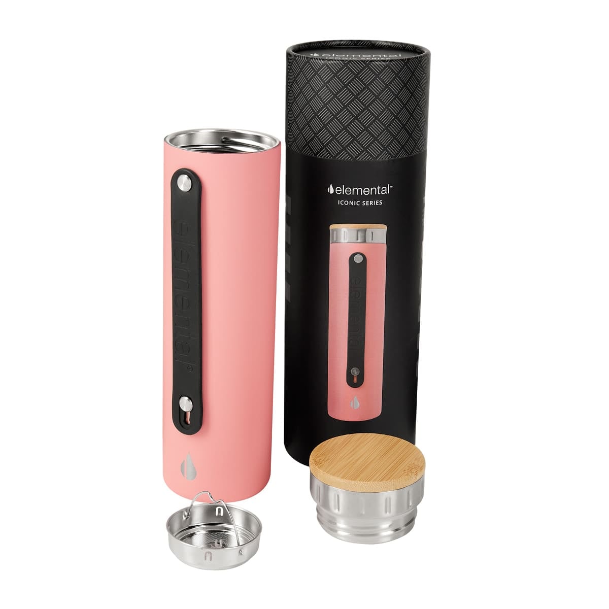 TERMO ACERO INOXIDABLE / BAMBU / SILICN VABUSE