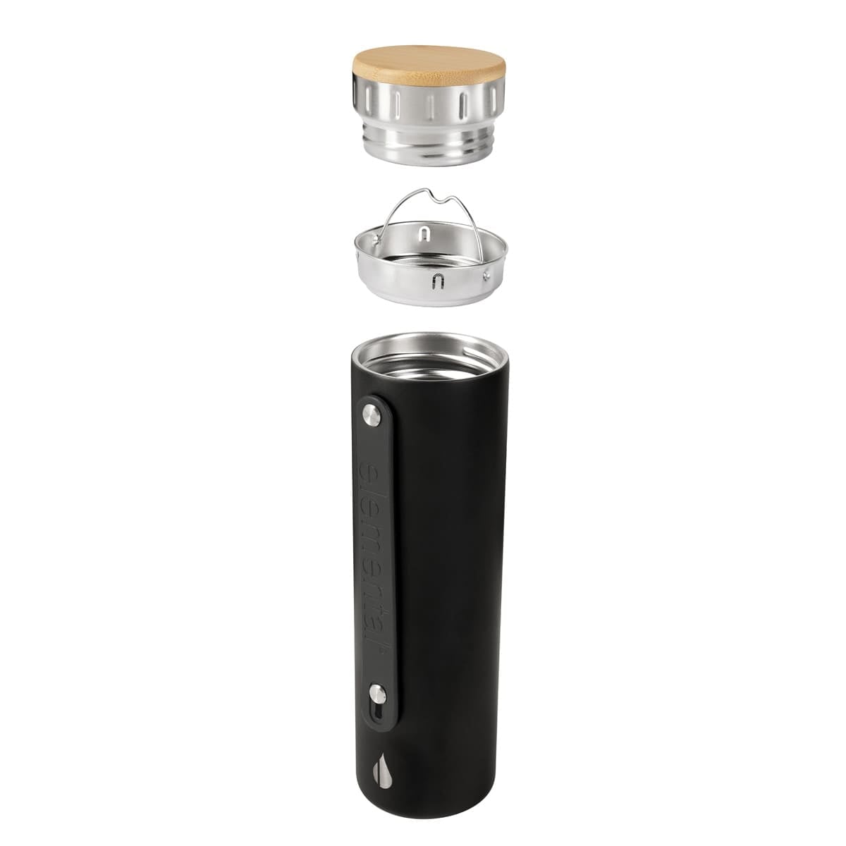 TERMO ACERO INOXIDABLE / BAMBU / SILICN VABUSE