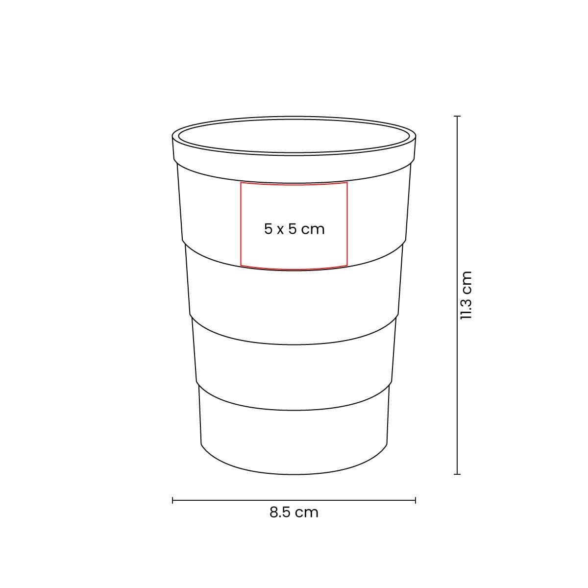 VASO ACERO RECICLADO VACLUSE