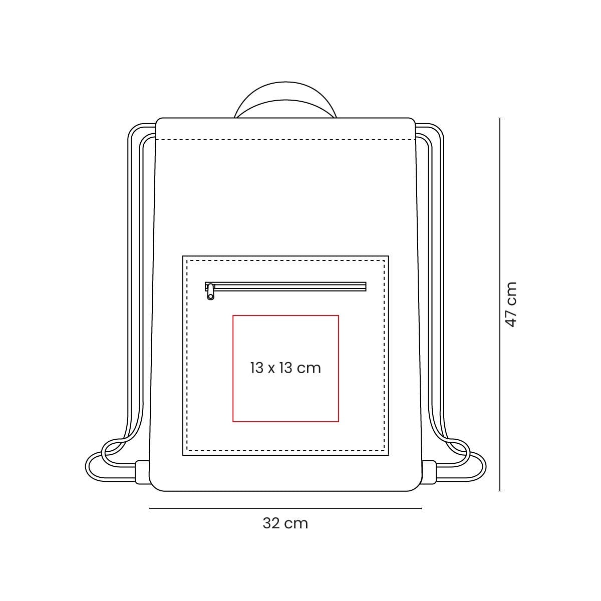 BOLSA MOCHILA POLIÉSTER ZABYDE
