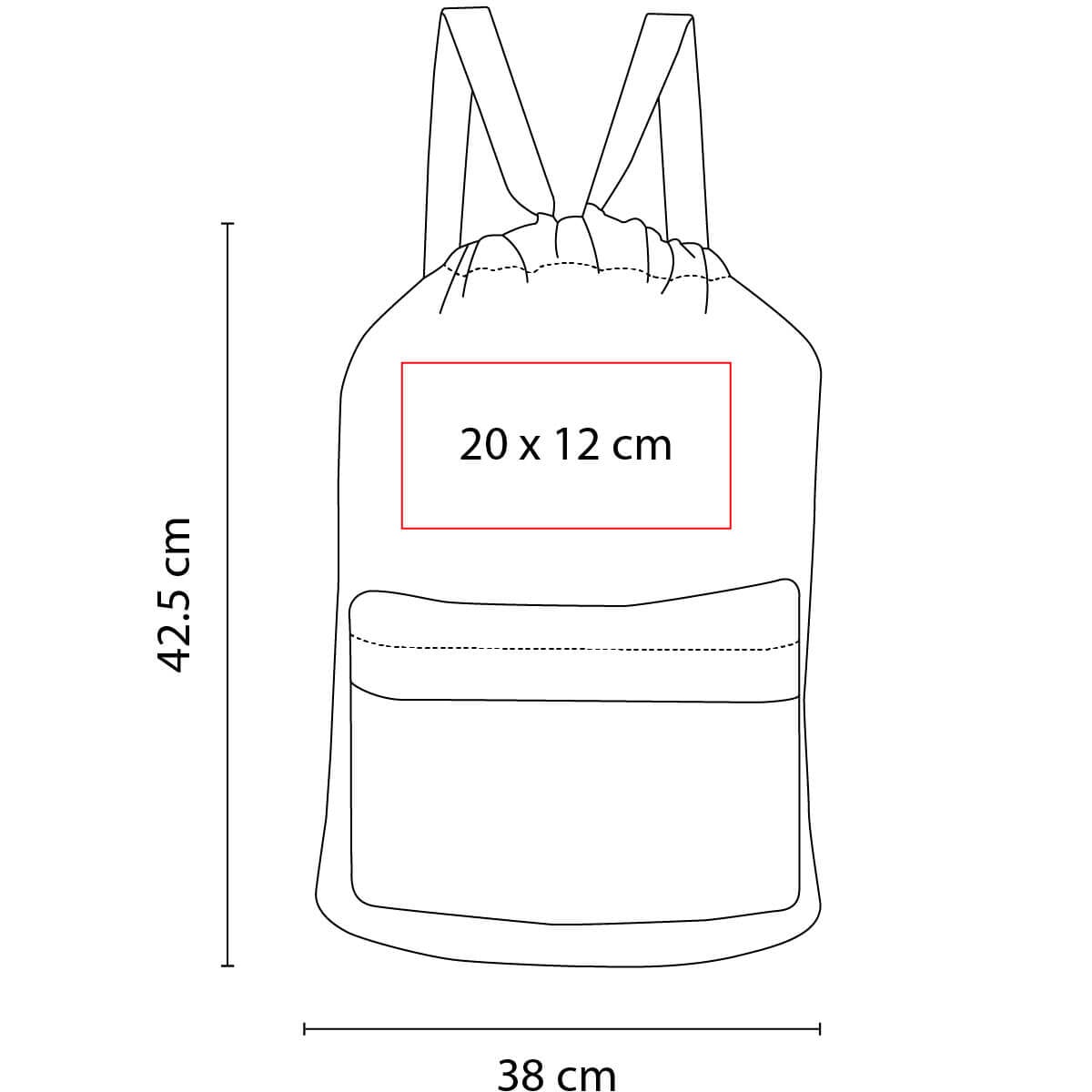 BOLSA MOCHILA POLIÉSTER ZACENT