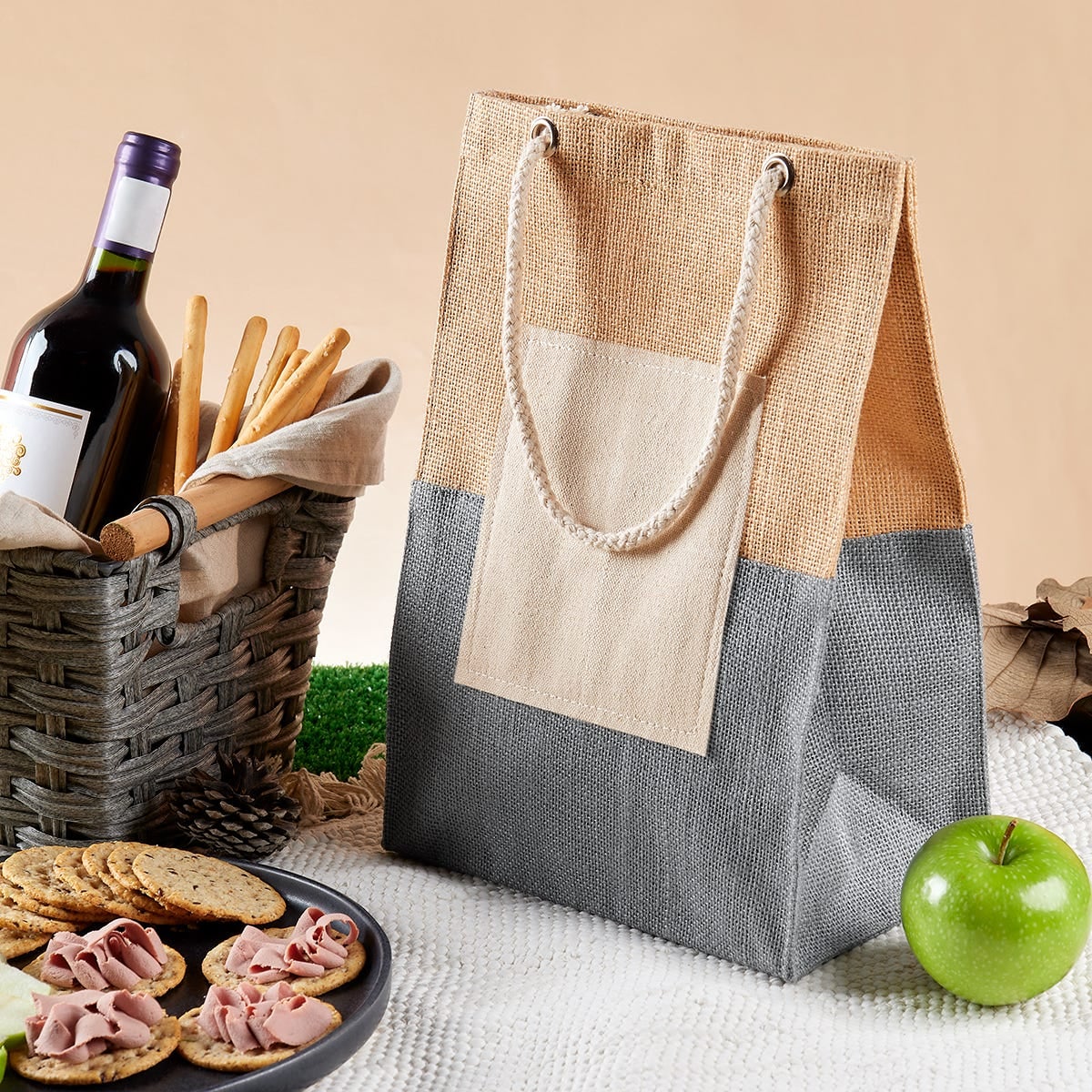 BOLSA YUTE / ALGODN ZACLAVO