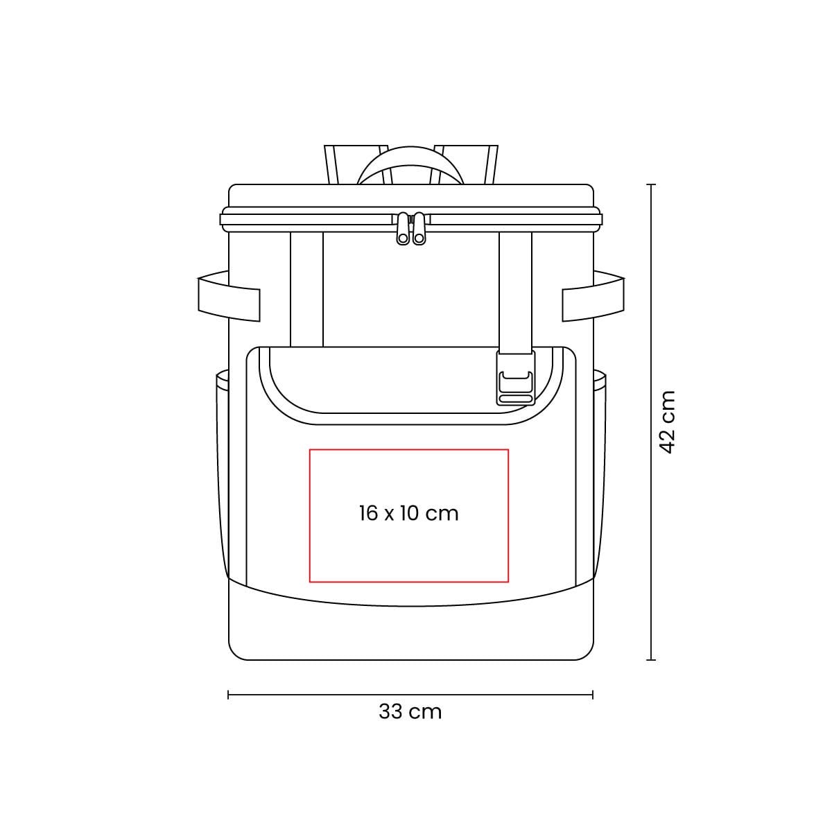 HIELERA POLIÉSTER IMPERMEABLE 23L ZACOUSE