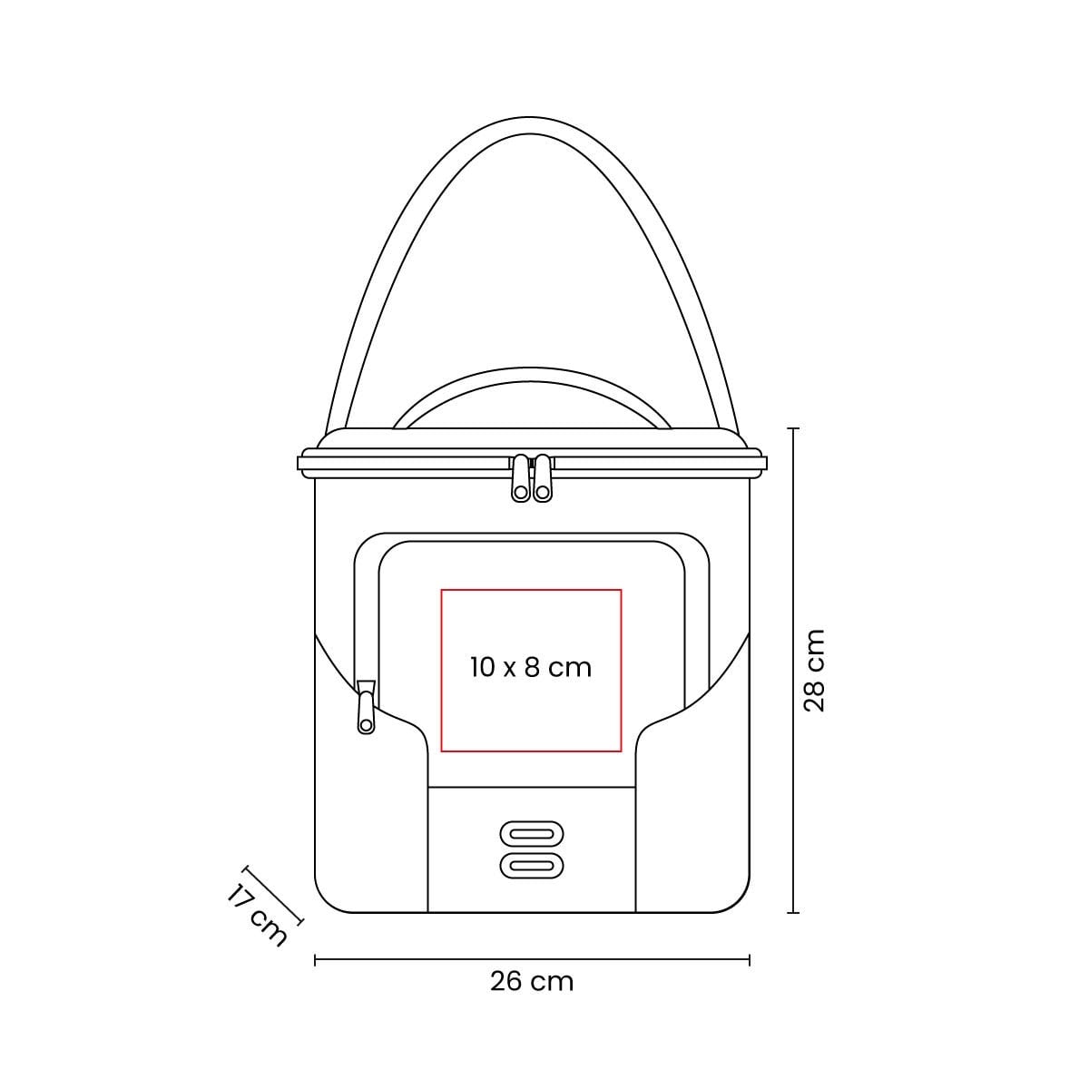 HIELERA POLIÉSTER IMPERMEABLE 10L ZACRYNE
