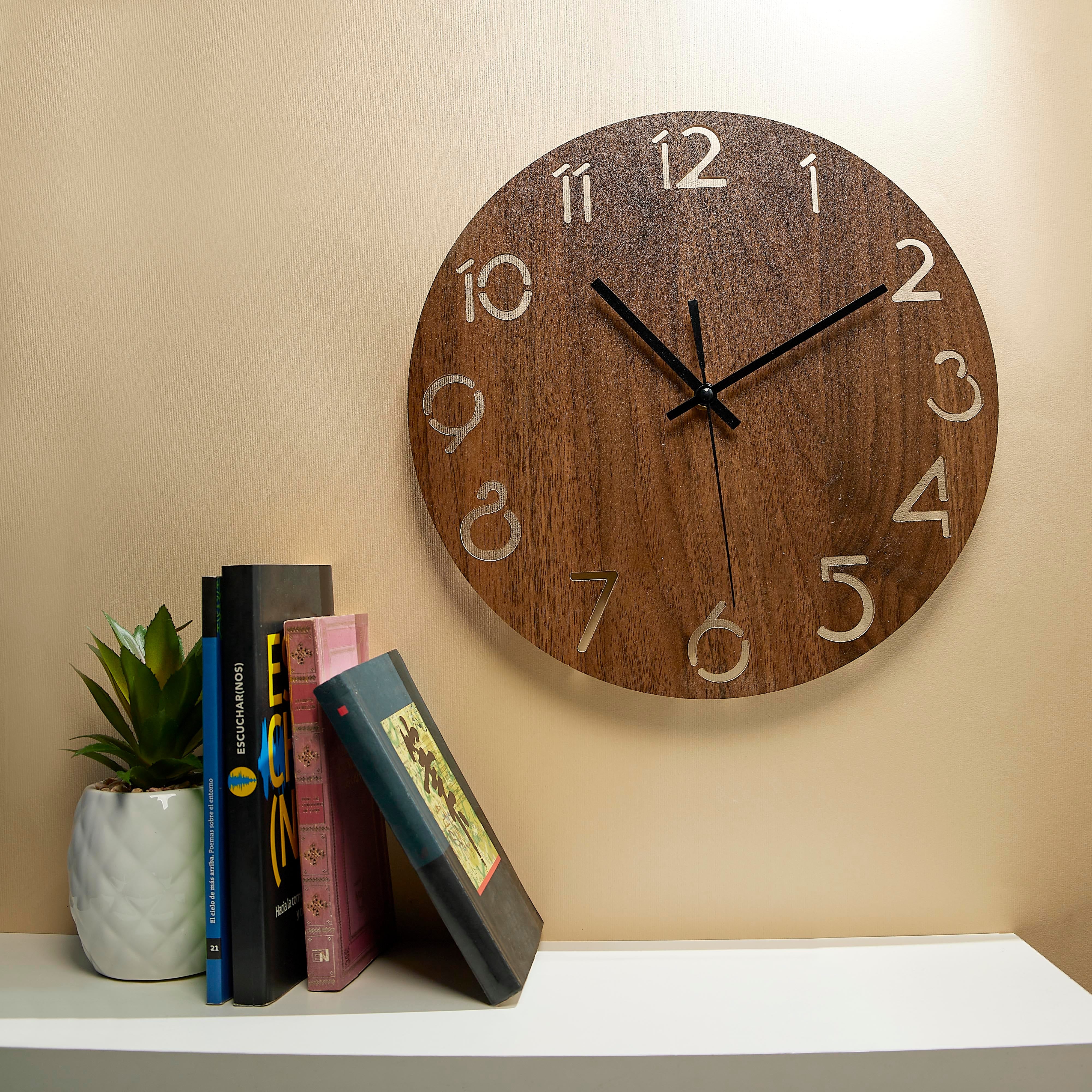 RELOJ MADERA MDF BABNAST