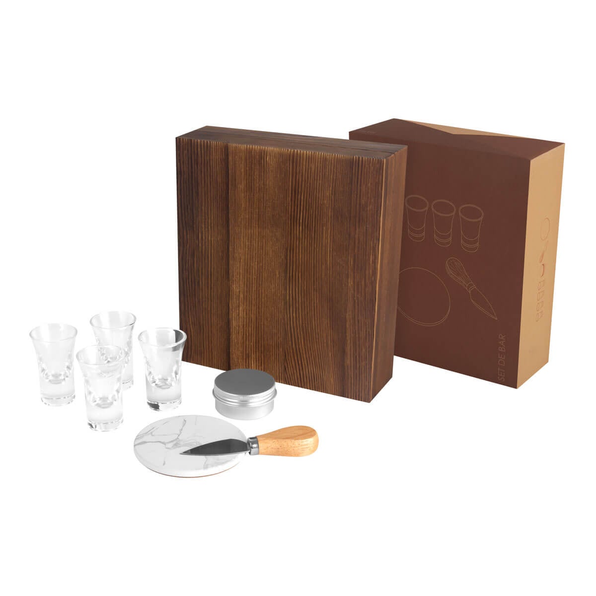 SET VIDRIO 1 OZ GACTZON