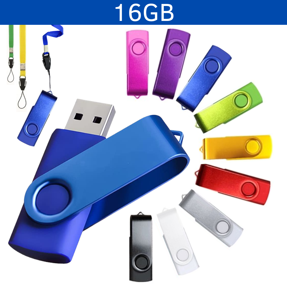 USB METAL GIRATORIO 16GB LAEEFT