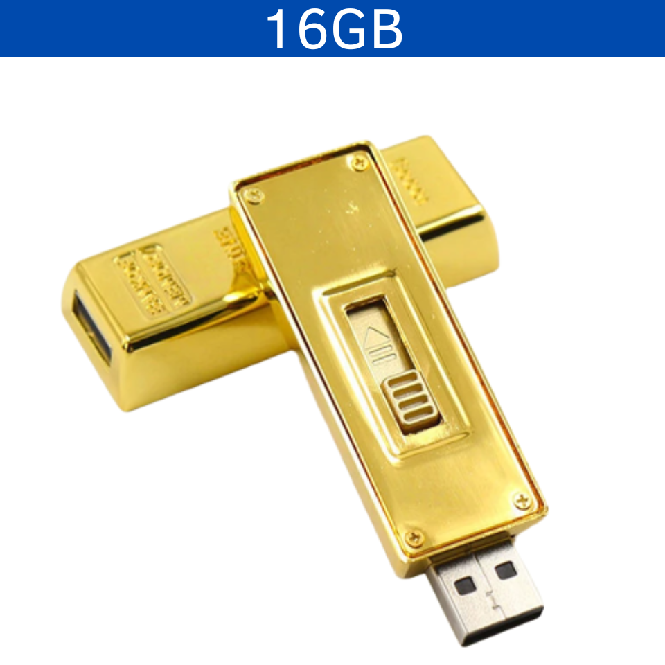 USB METAL LINGOTE ORO 16GB LAELGO
