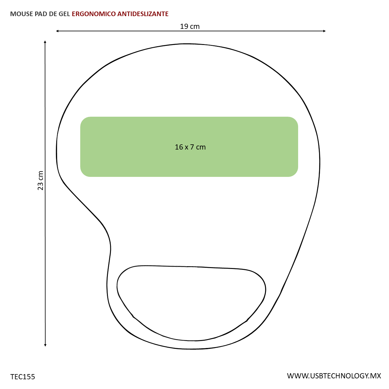 MOUSE PAD GEL MACLUF
