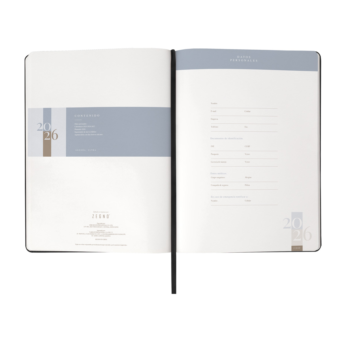 AGENDA DIARIA ULTRA 2026