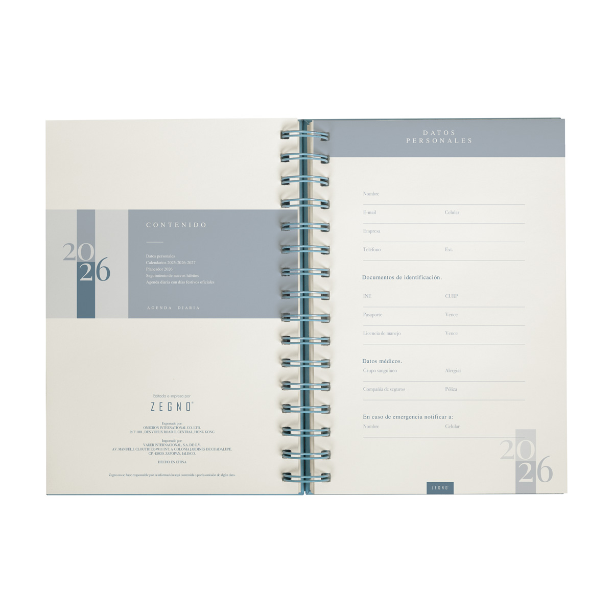 AGENDA DIARIA LETTE 2026