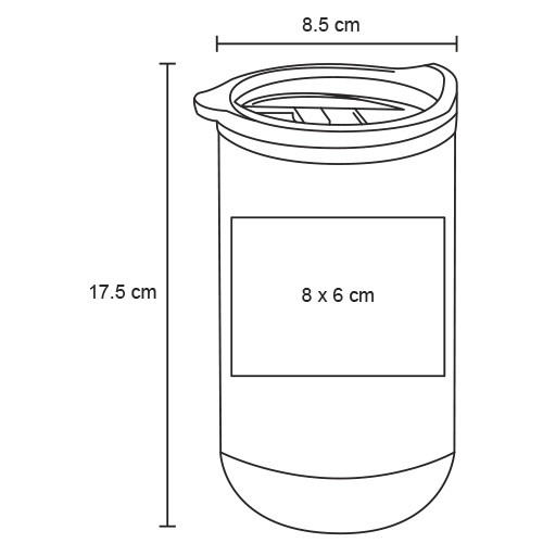 TERMO PLÁSTICO 600ML MACSOLM