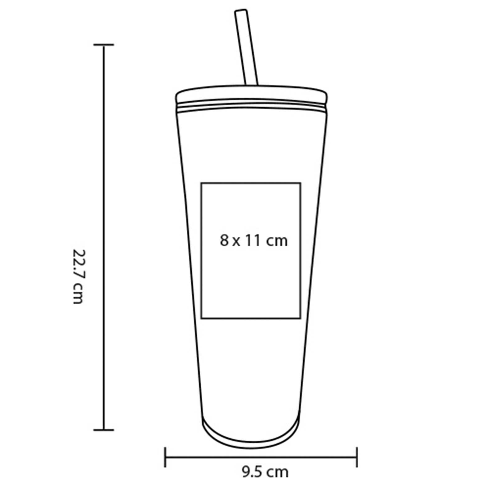 VASO PLÁSTICO MACTOLU 750ML