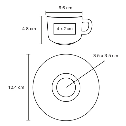 TAZA CERÁMICA MACTOPR 90ML