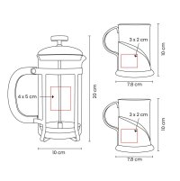 SET VIDRIO BOROSILICATO/ ACERO INOXIDABLE / PLASTICO TACTYTH
