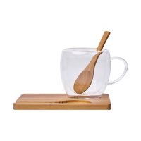 SET VIDRIO BOROSILICATO / BAMBU TAELGO