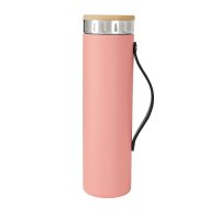 TERMO ACERO INOXIDABLE / BAMBU / SILICN VABUSE