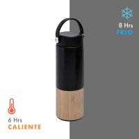TERMO ACERO INOXIDABLE / BAMBU / PLASTICO / SILICN VACENT