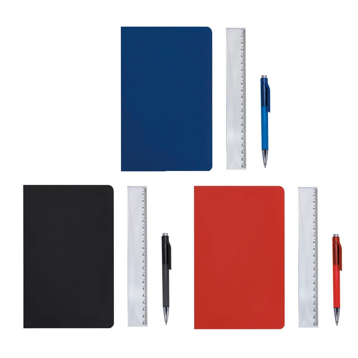 SET CURPIEL LIBRETA / PLÁSTICO BOLÍGRAFO / PVC BOLSA VAEVRA