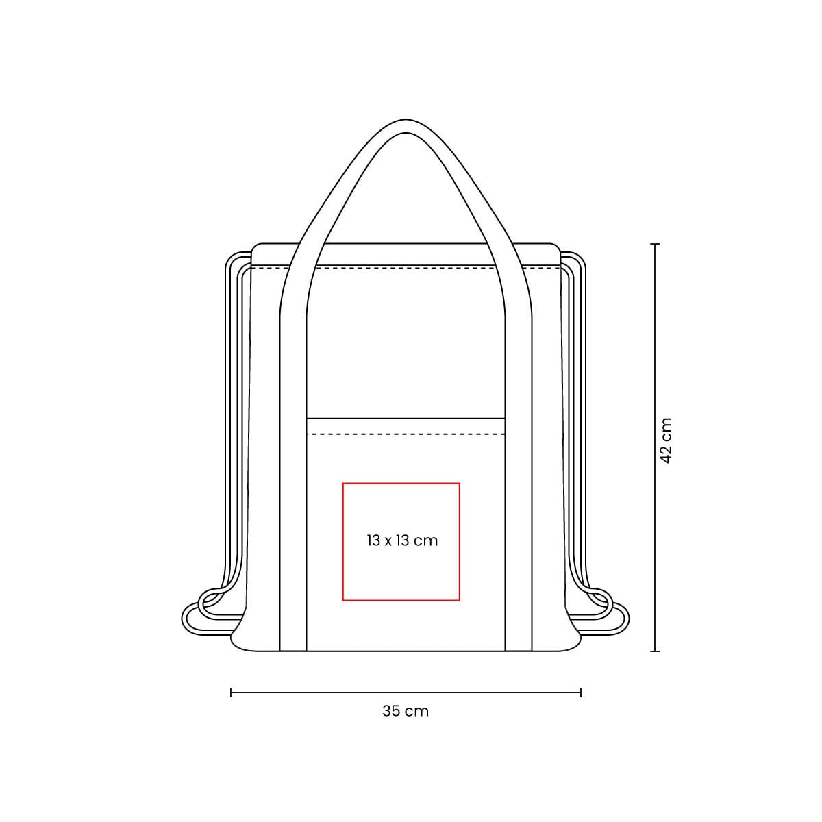 BOLSA-MOCHILA ALGODÓN RECICLADO ZABYLT