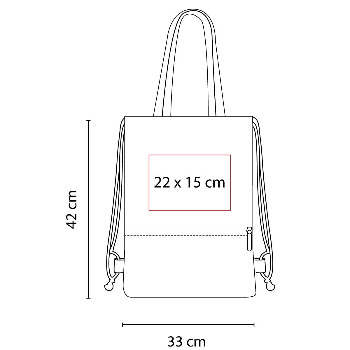 BOLSA-MOCHILA ALGODÓN ZACEDRA