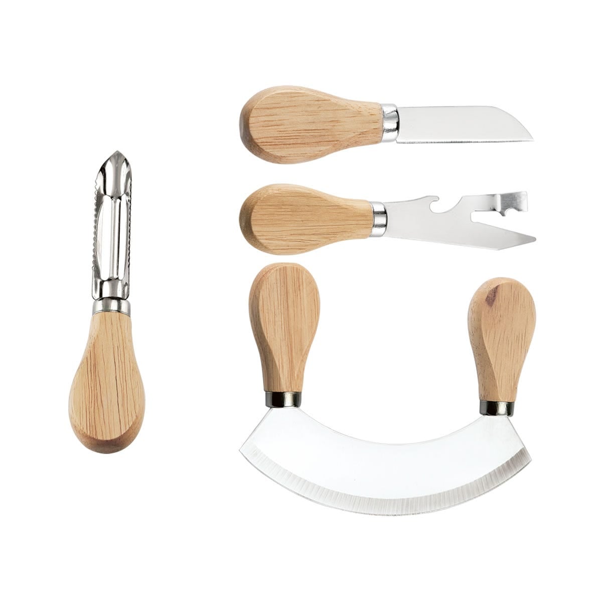 SET MADERA CAUCHO AACTUXY