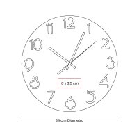 RELOJ MADERA MDF BABNAST