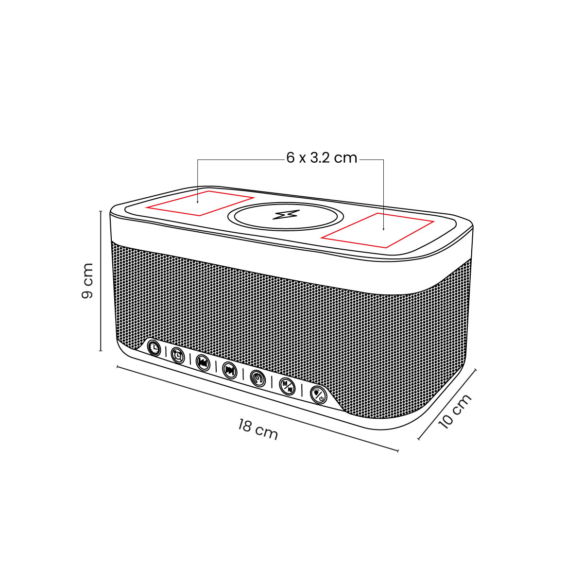 RELOJ-BOCINA MULTIFUNCIONAL CORY