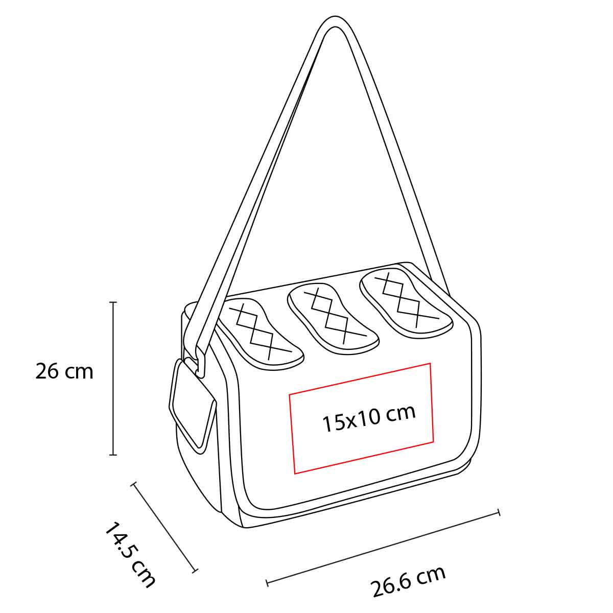 LONCHERA PORTA 6 BOTELLAS SURPRISE