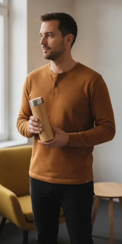 TERMO ACERO 400ML MACTEMA