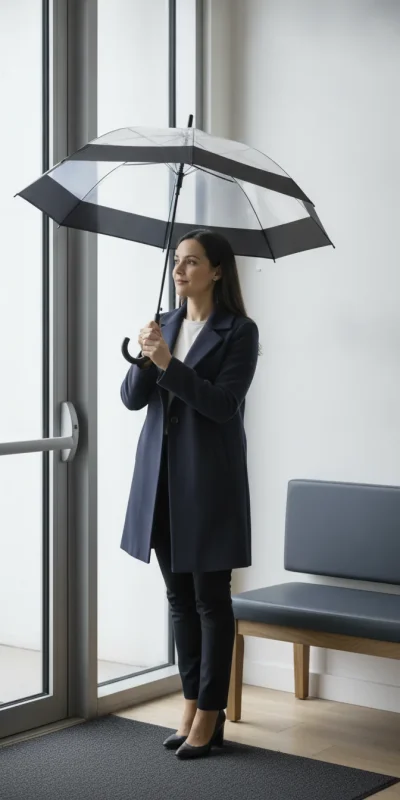 PARAGUAS POLIÉSTER IMPERMEABLE MACTLUX